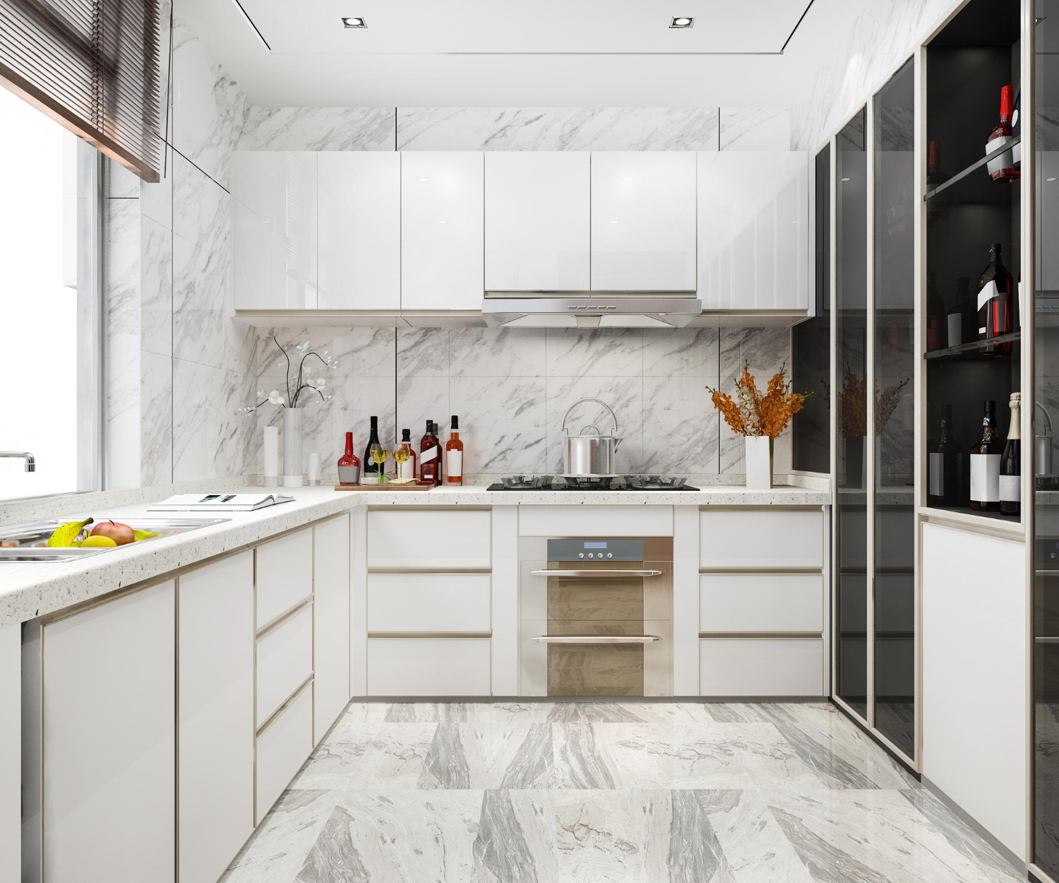 3d-rendering-white-minimal-kitchen-with-wood-decoration